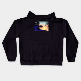 e is for evening Kids Hoodie